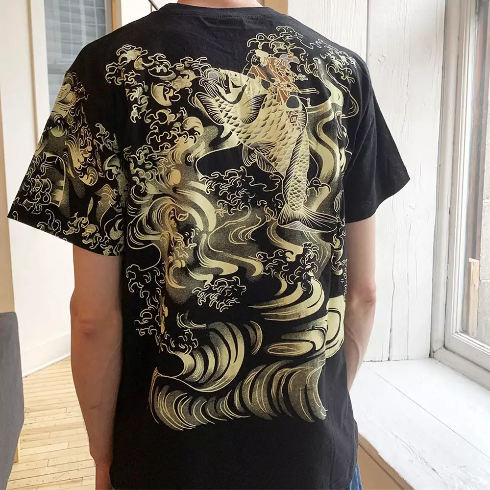 Koi Fish T-Shirt Black