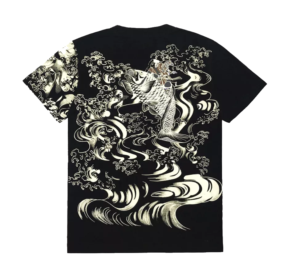 Koi Fish T-Shirt Black