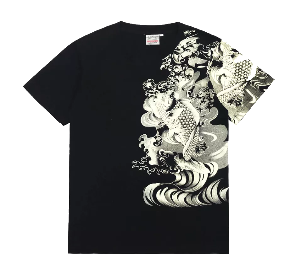 Koi Fish T-Shirt Black