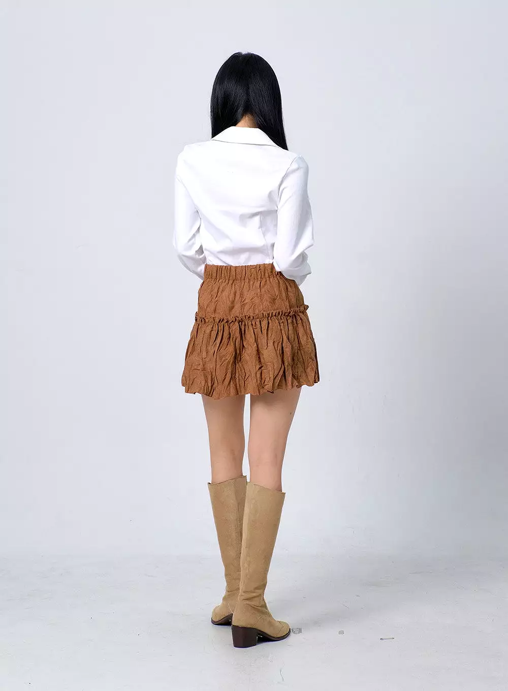 Lace Frill Mini Skirt