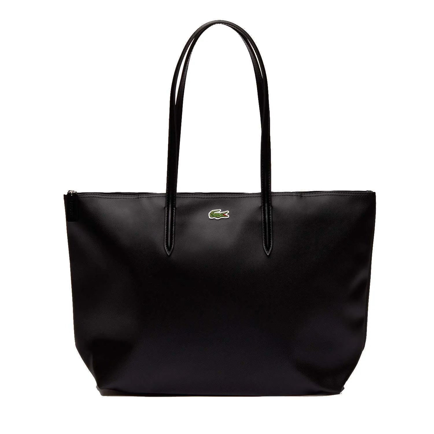 Lacoste Women's L.12.12 Concept Zip Black Tote Bag