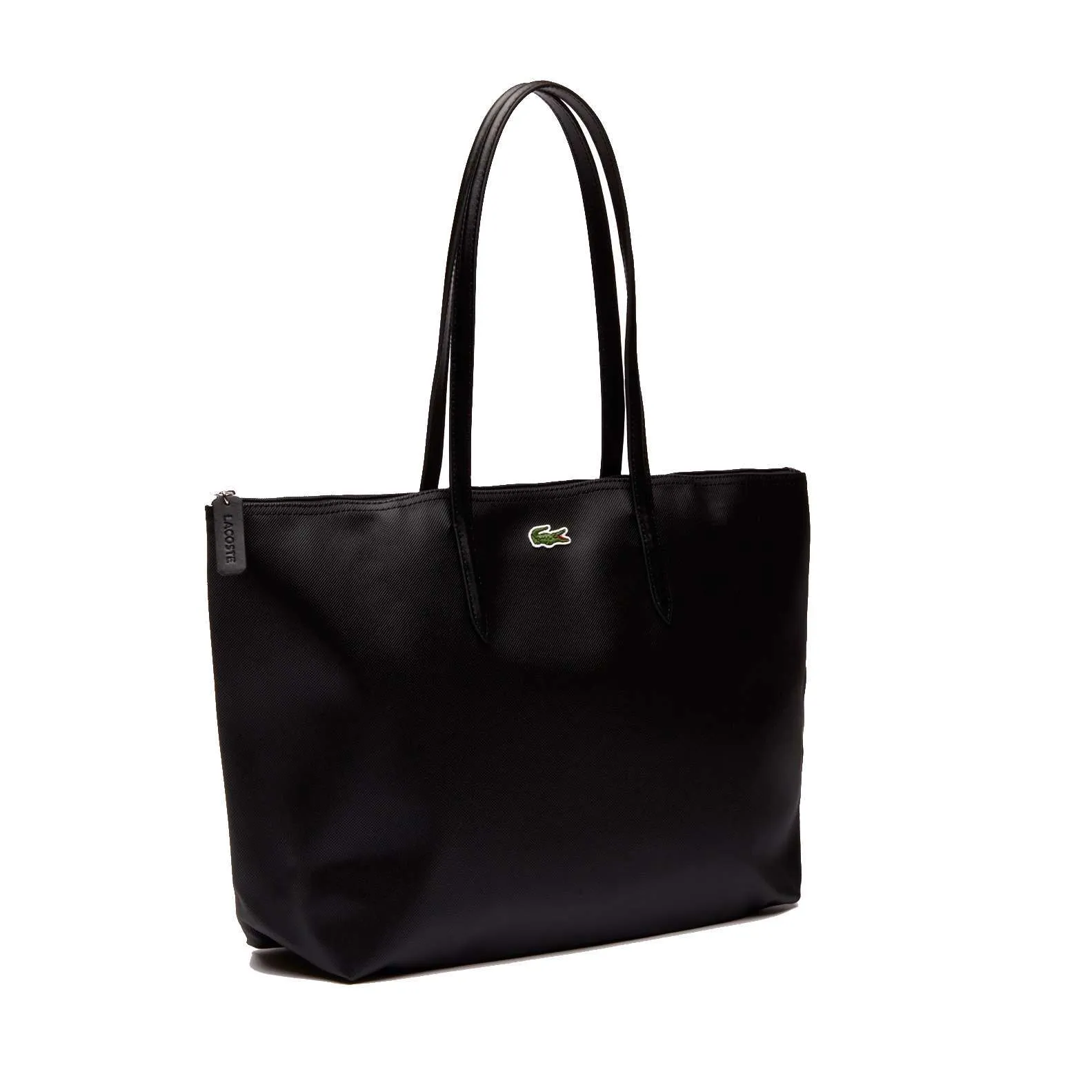 Lacoste Women's L.12.12 Concept Zip Black Tote Bag