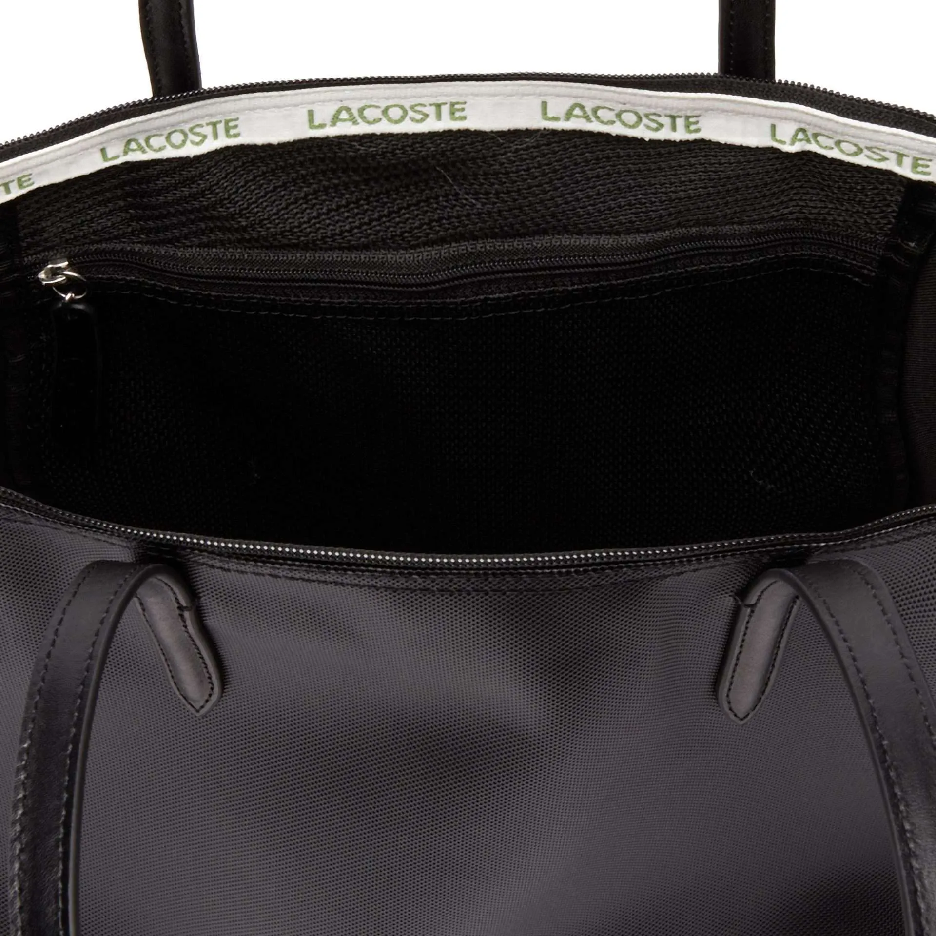 Lacoste Women's L.12.12 Concept Zip Black Tote Bag