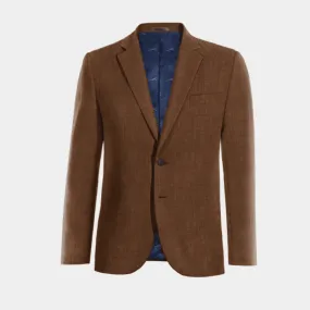 Limited edition brown linen blazer.