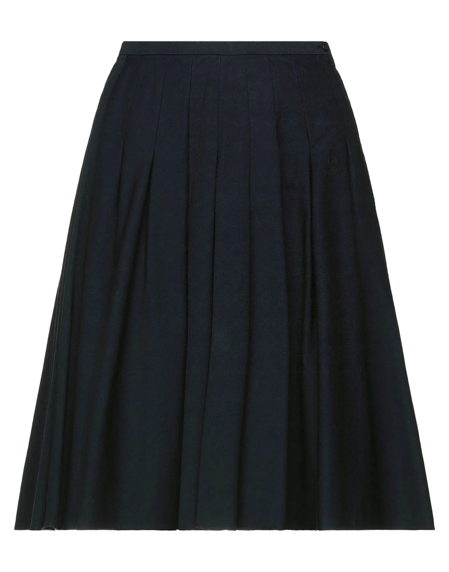 Long pleated wool skirt by Aspesi.