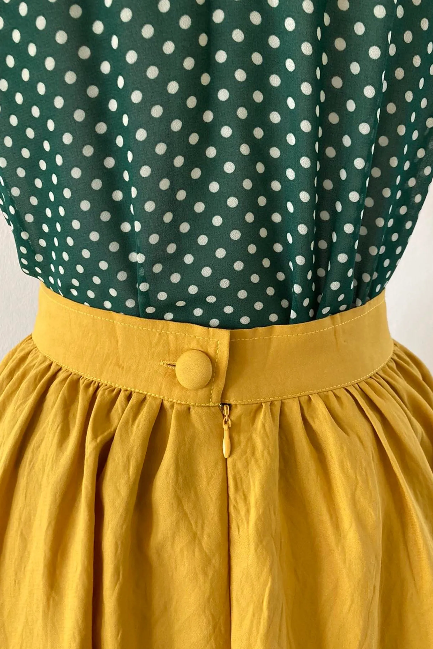 Lynn Mustard Tussah Skirt - Shop Now