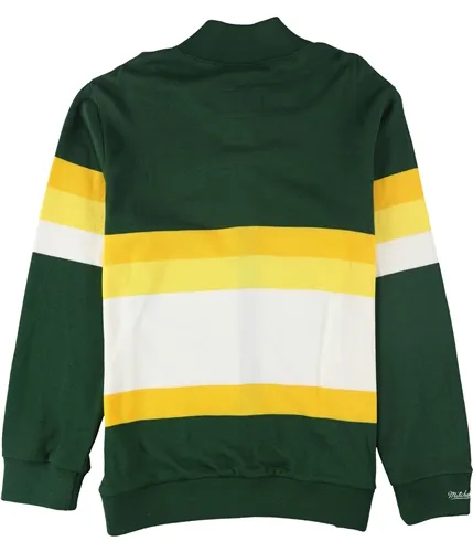 Mens Front Stripe Knit Sweater by Mitchell & Ness