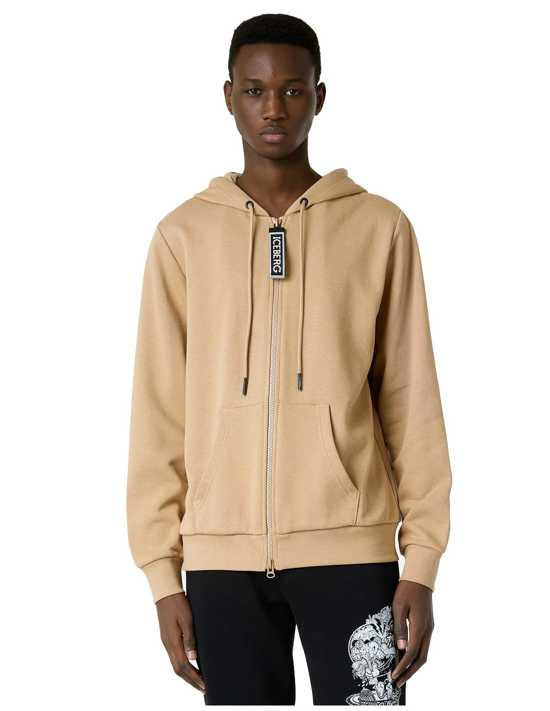 Mens Iceberg Looney Tunes beige sweatshirt E0726317 AI22