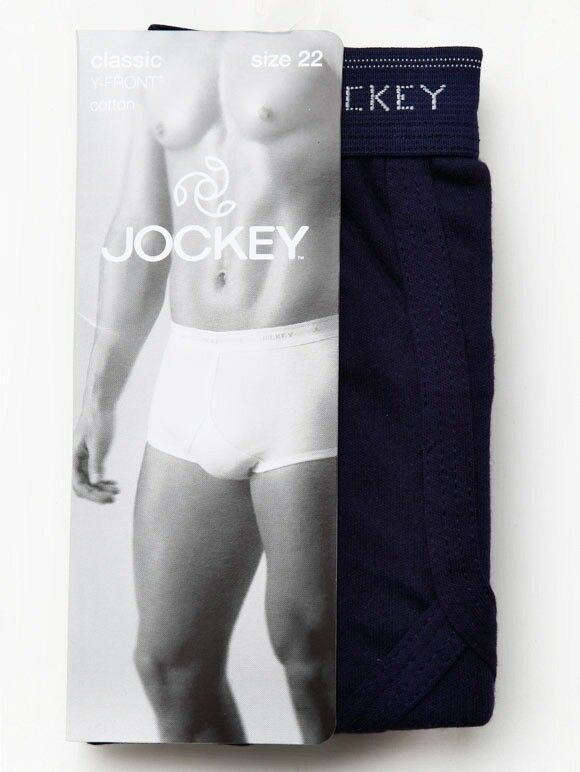 Mens Jockey Navy Large Briefs Trunks Plus Size 28 30 32