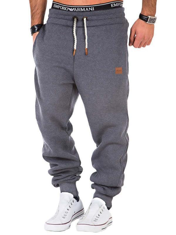 Men's sports sweatpants with elastic waist