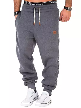 Men's sports sweatpants with elastic waist