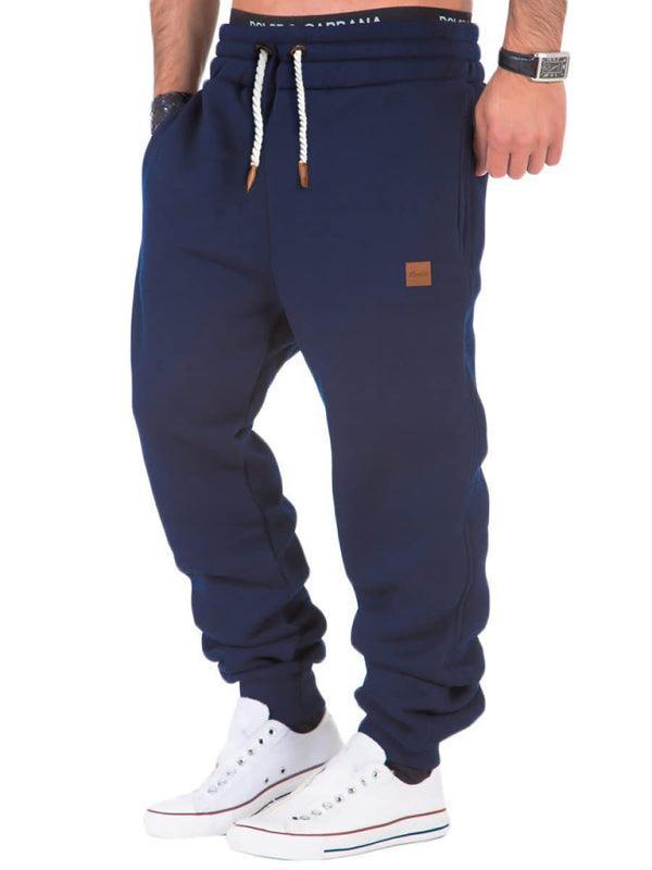 Men's sports sweatpants with elastic waist