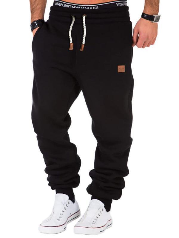 Men's sports sweatpants with elastic waist