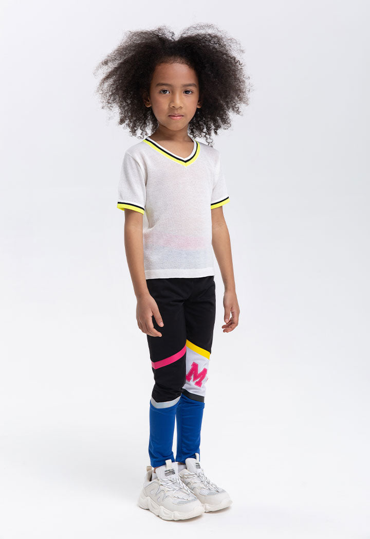 Mickey Mouse Color Block Skinny Pants - search results:black skinny pants with Mickey Mouse color block pattern