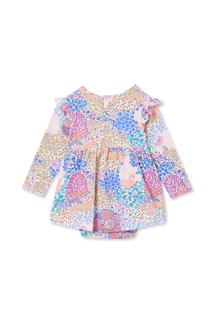 Milky Patchwork Frill Baby Dress - Shop Now!