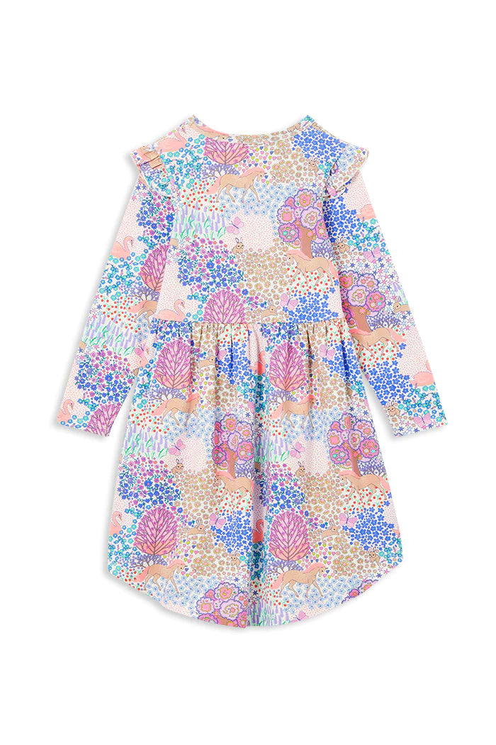 Milky Patchwork Hi Lo Dress - Shop Now!