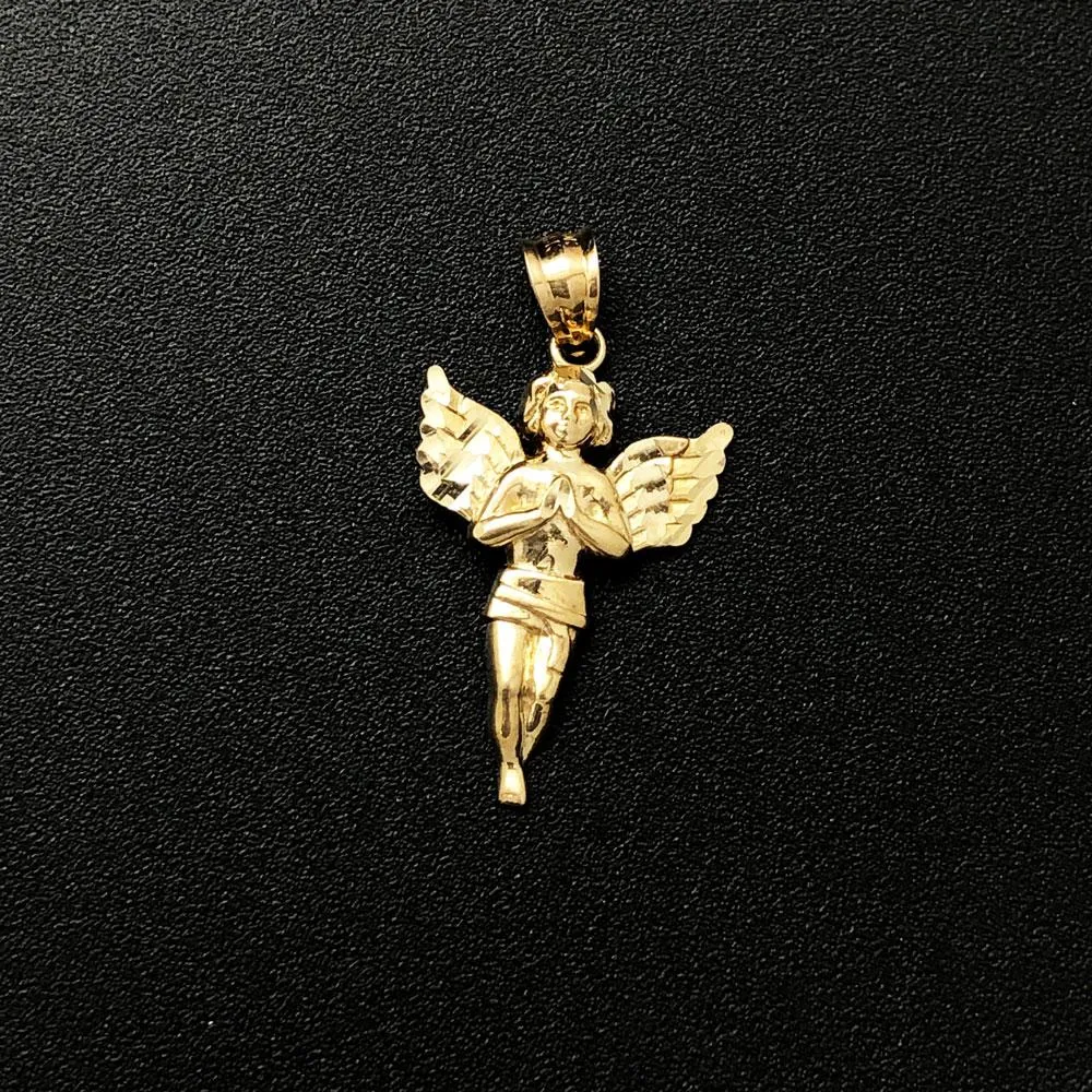 Mini Cherub Angel Pendant - 10K Yellow Gold - Find it Now!