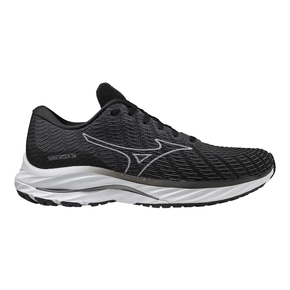 Mizuno Wave Rider 26 SSW Men's Running Shoes, Black-White, Size 10 D Medium