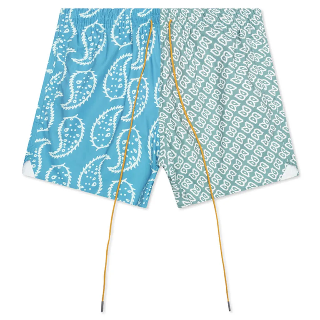 Marine Paisley Pattern Swim Shorts