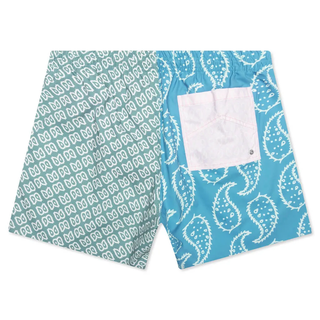 Marine Paisley Pattern Swim Shorts