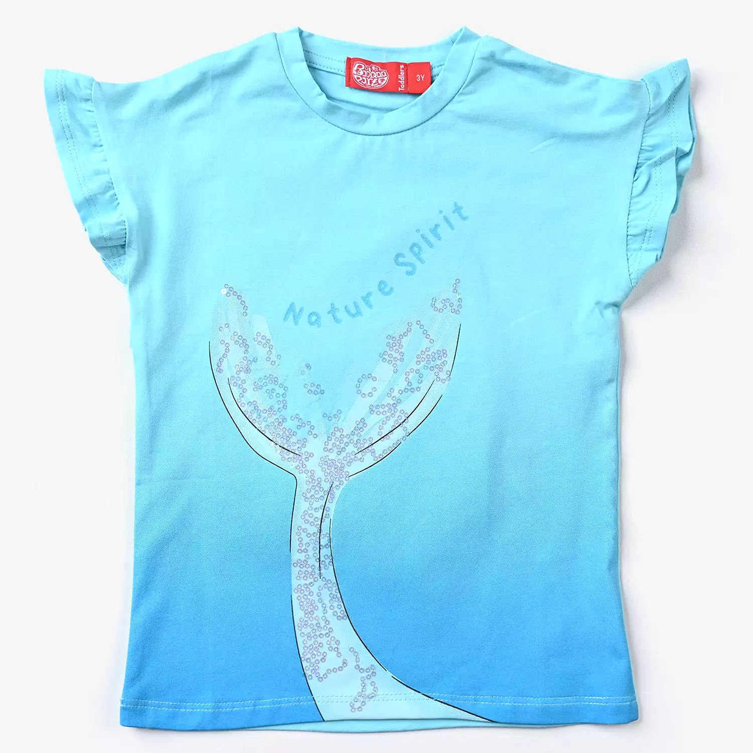 Nature Spirit LT Blue Girls Lycra Jersey T-Shirt