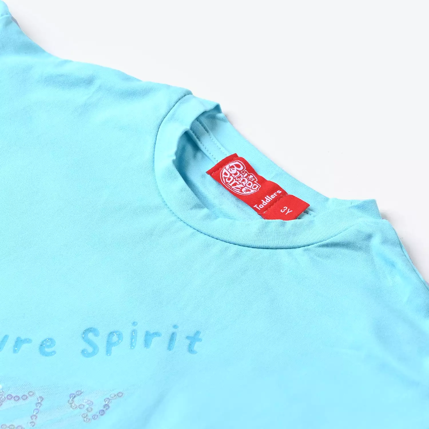 Nature Spirit LT Blue Girls Lycra Jersey T-Shirt