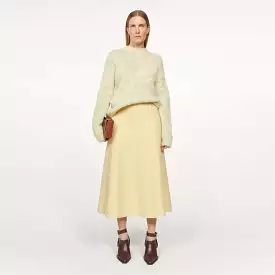 Neneh wool skirt in butter milk color