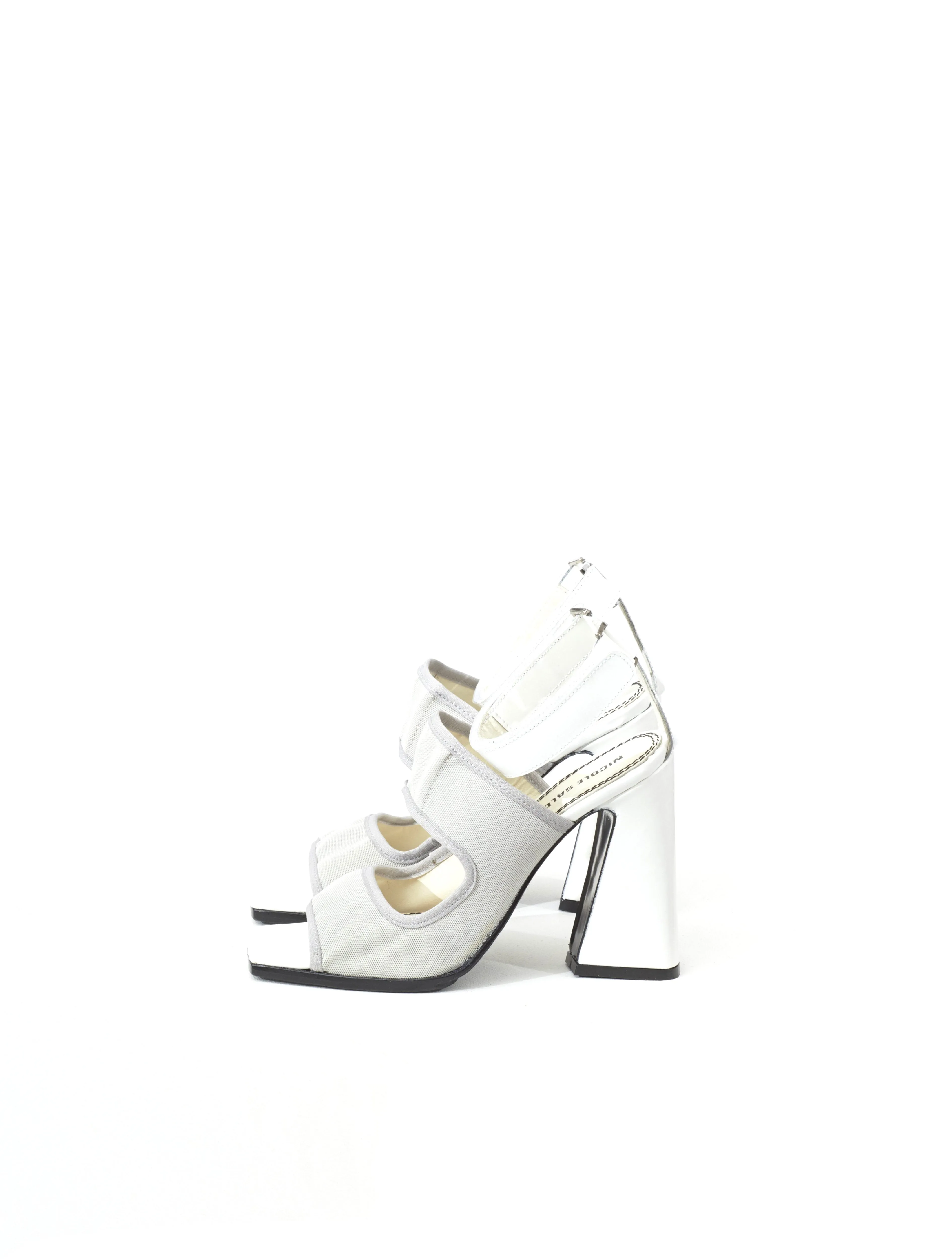 Nicole Saldana White Sandal