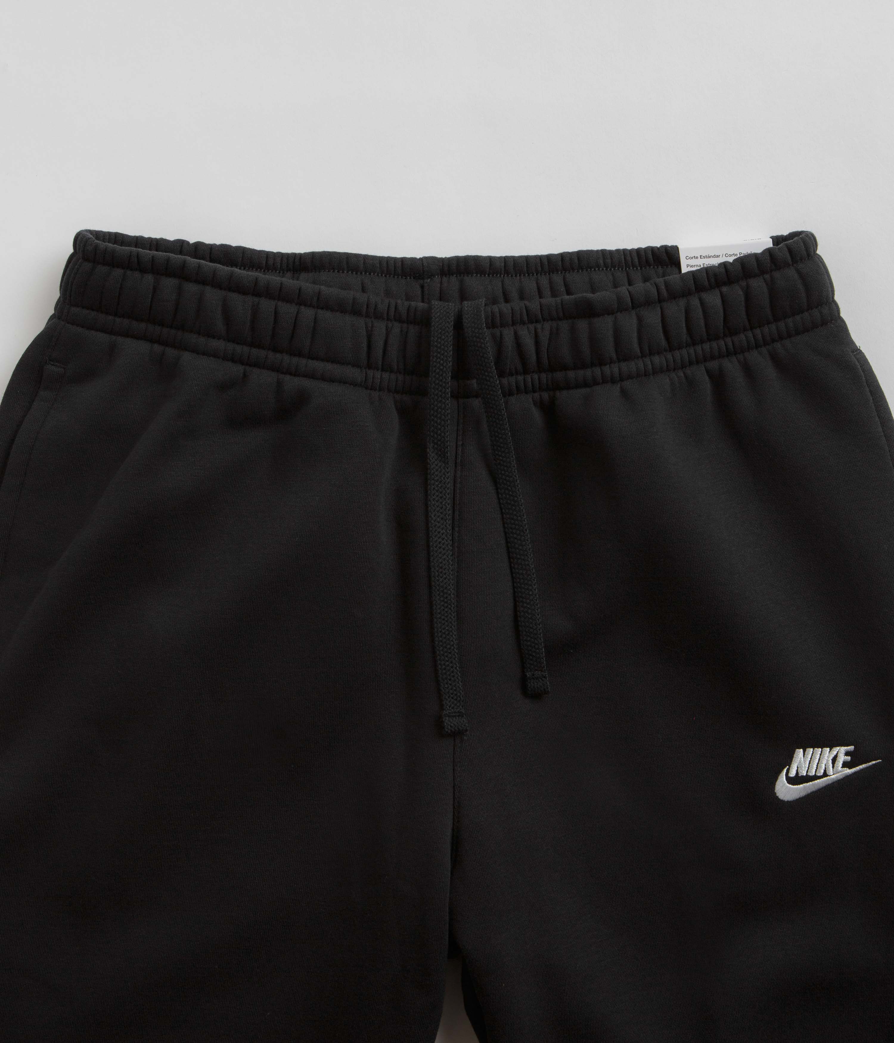 Nike Club Fleece Sweatpants - Black / White