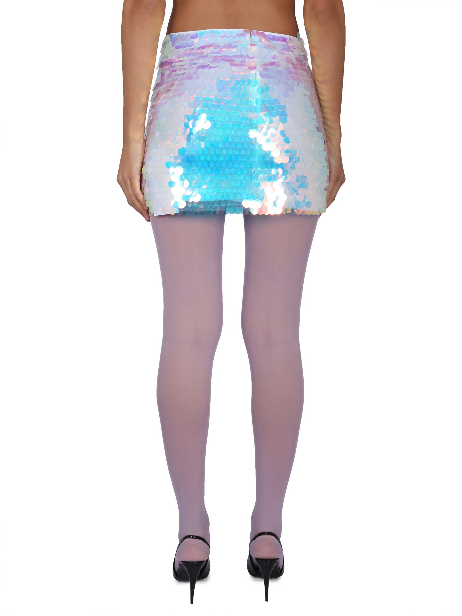 NINA RICCI Sequin Embellished Short Skirt