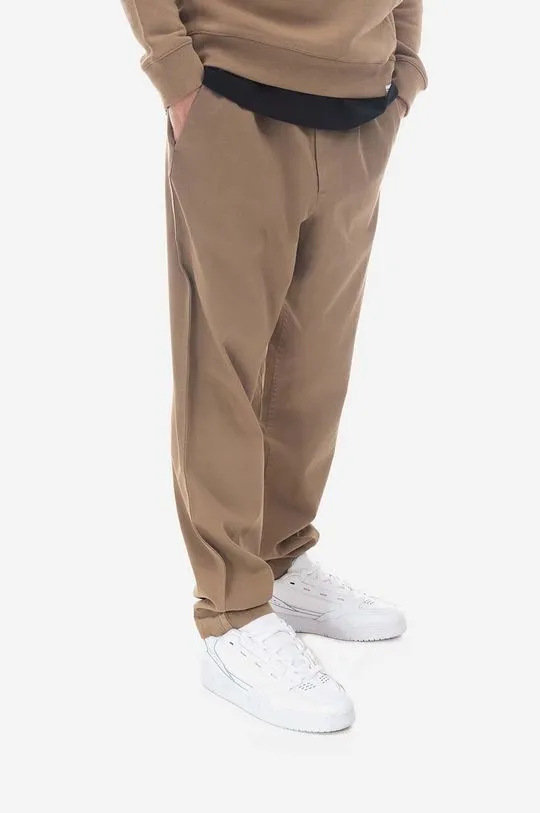 Norse Projects beige trousers for men, Ezra Relaxed Organic Stretch Twill Trouser N25.0369.0966