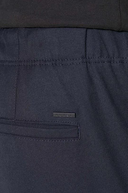 Navy Blue Norse Projects Wool Blend Trousers Ezra Relaxed Cotton Wool Twill Trouser N25-0391-7004