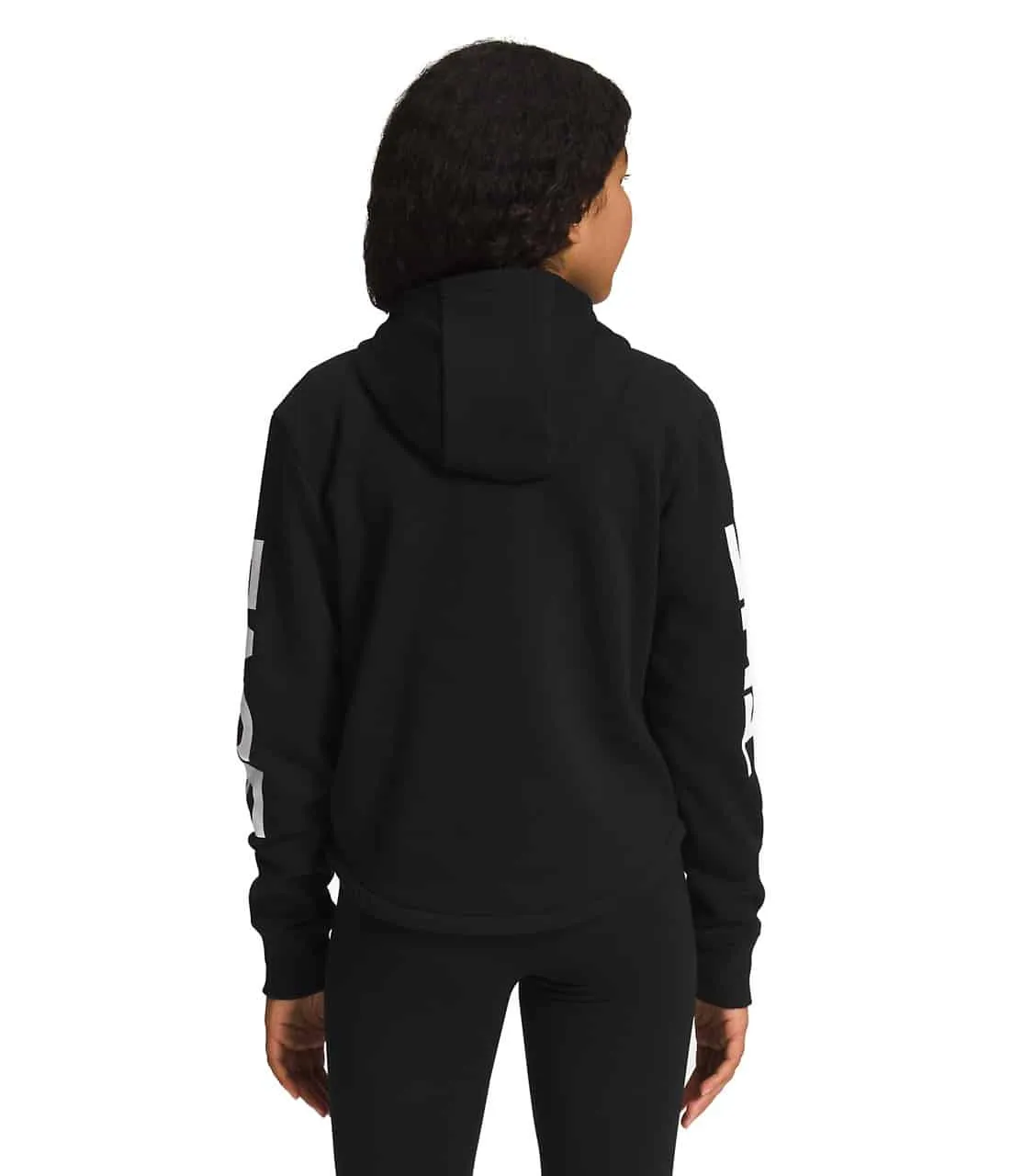 North Face Girls' Camp Fleece Pullover Hoodie - TNF Black/White