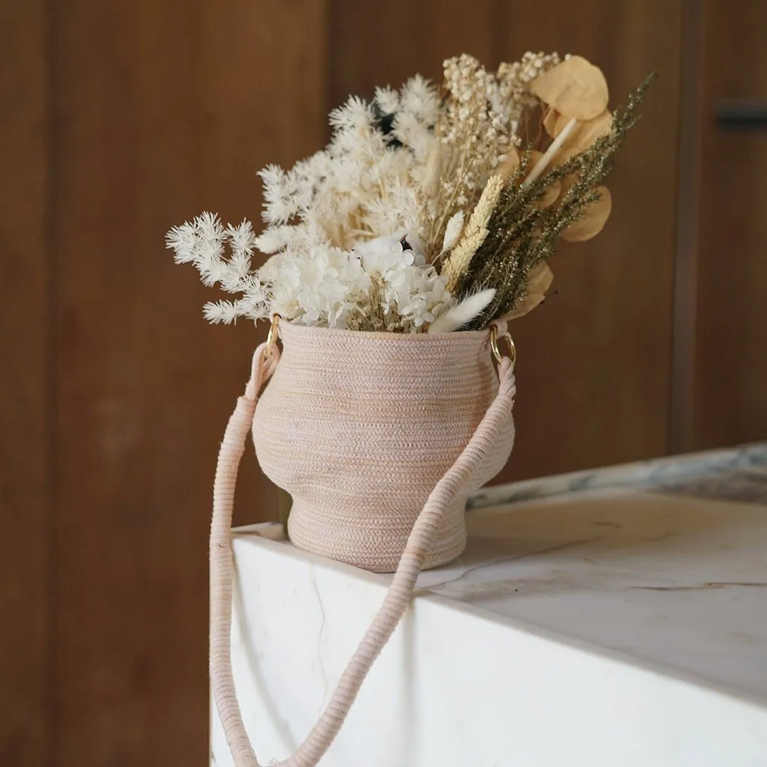 Nude Beige Vase Bag by KRATER - Buy Now!