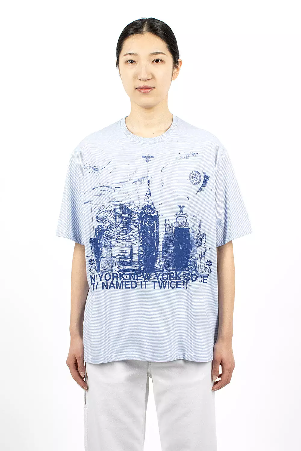 NY Blue/White Stripe T-Shirt