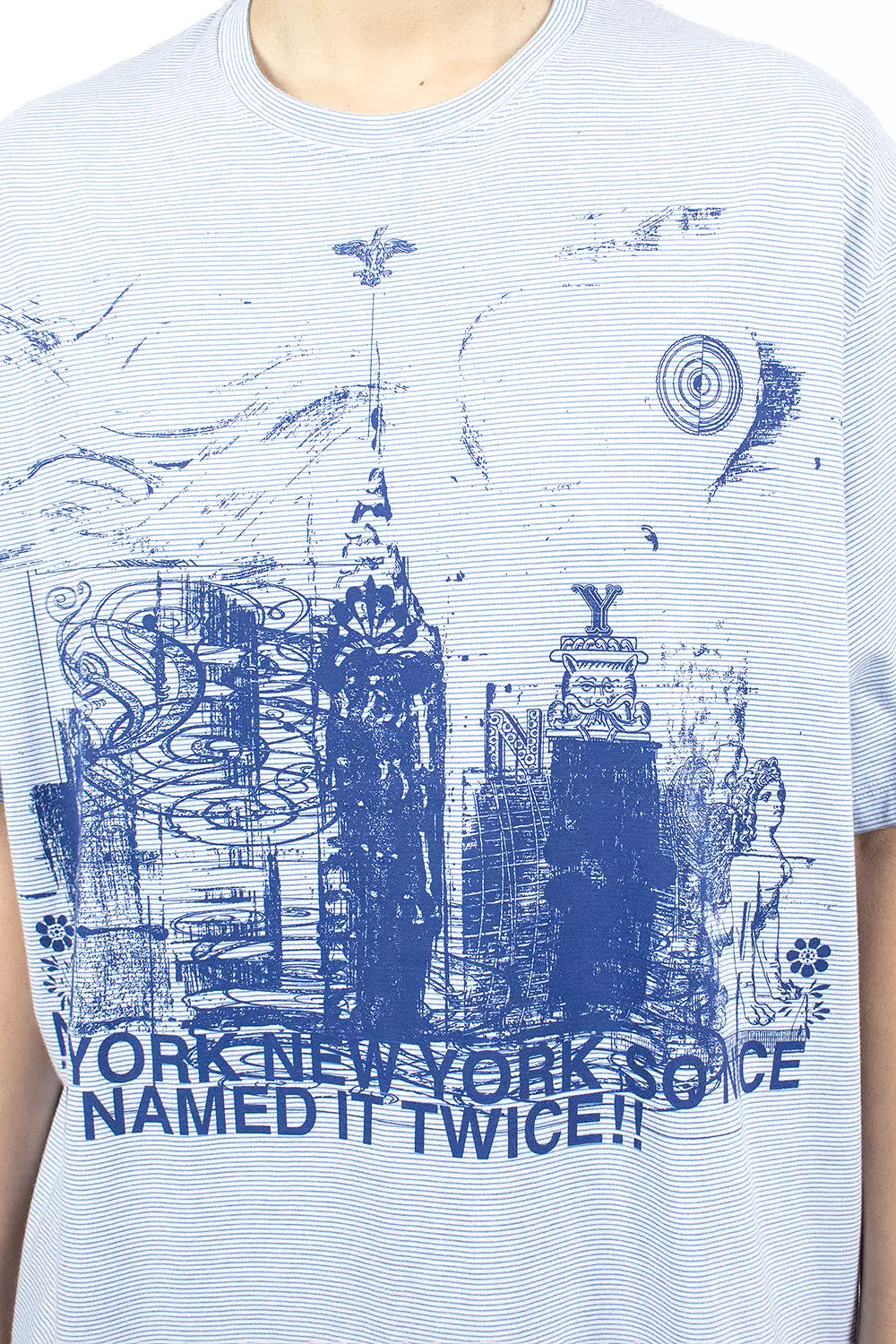 NY Blue/White Stripe T-Shirt