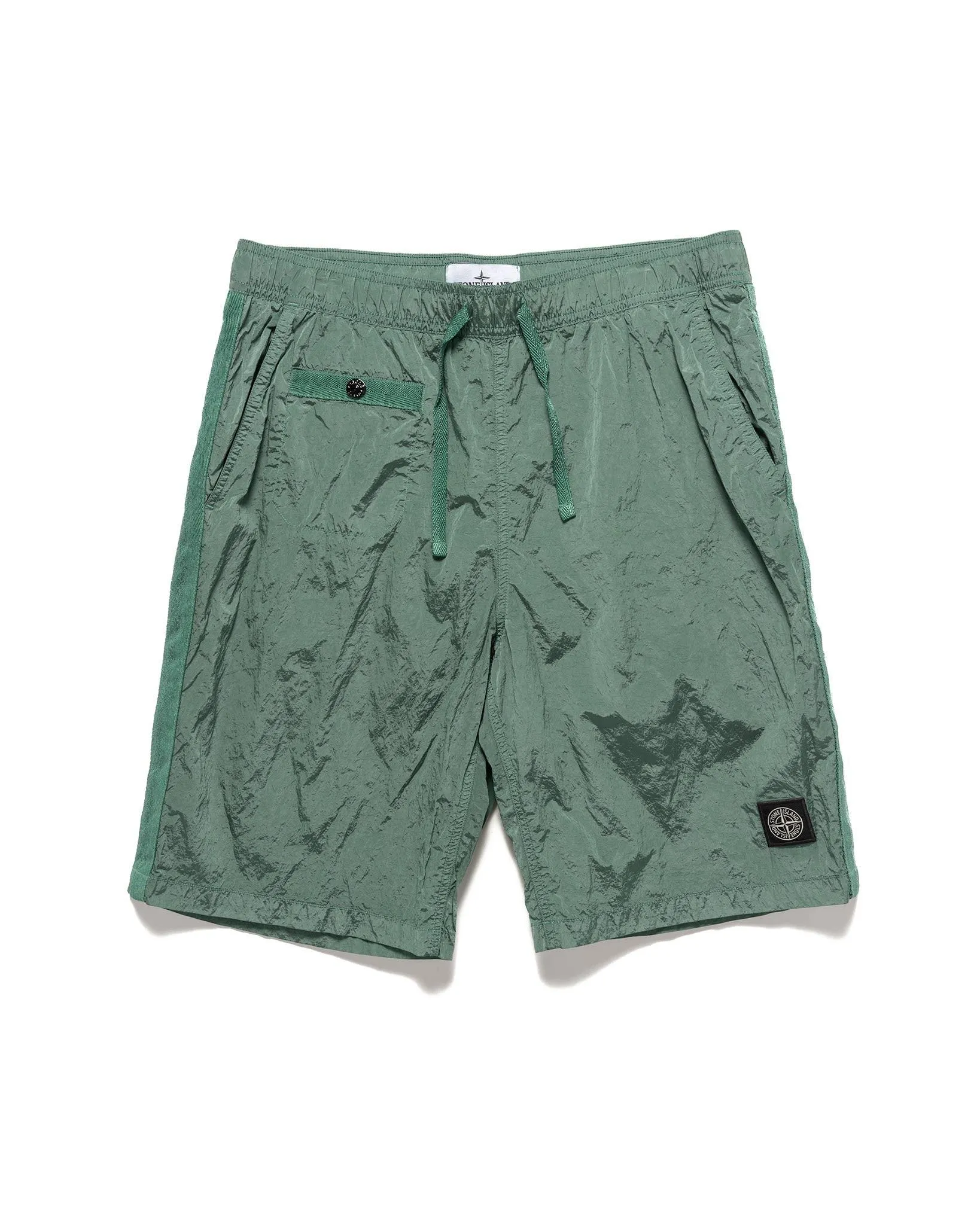 Nylon Metal Econyl Regenerated Nylon Regular Fit Swim Trunks - Light Green