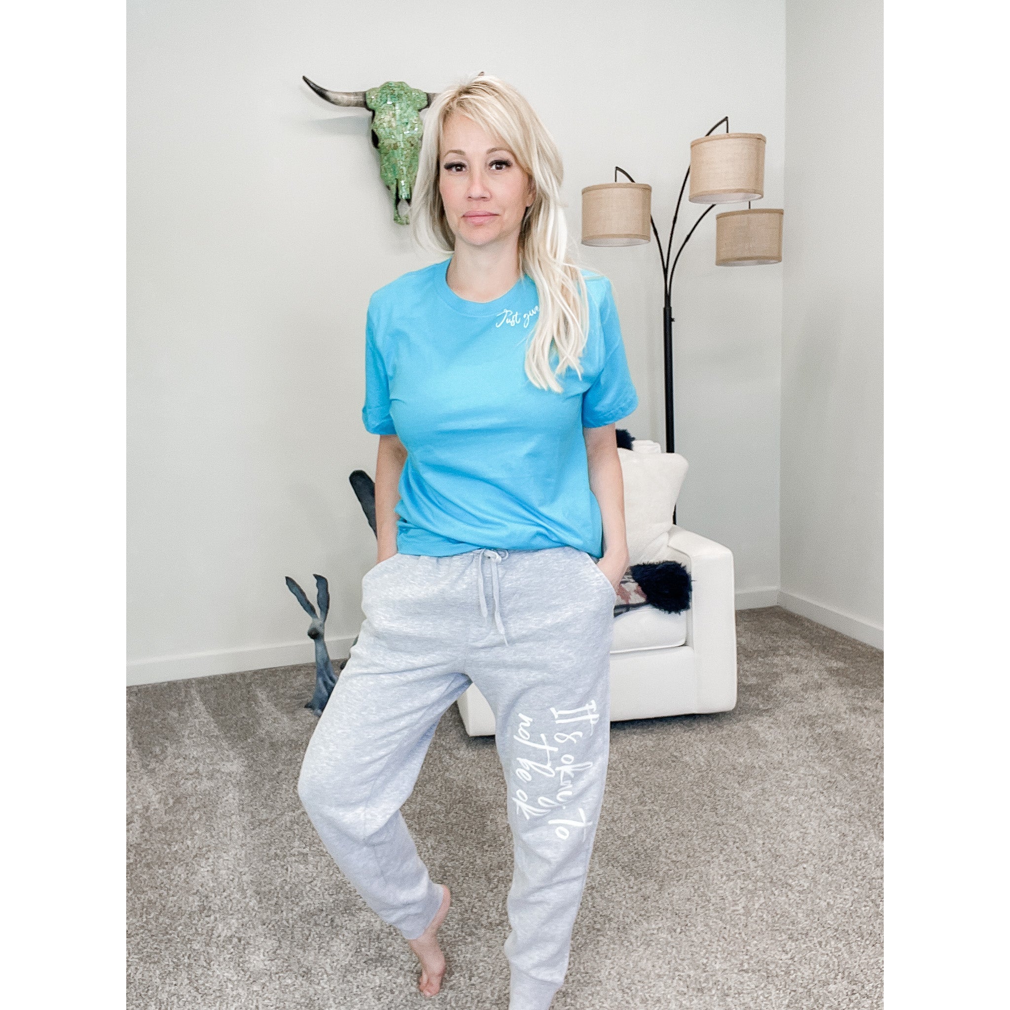 Okay Not Ok Heather Grey Sweatpants - Google SEO Result