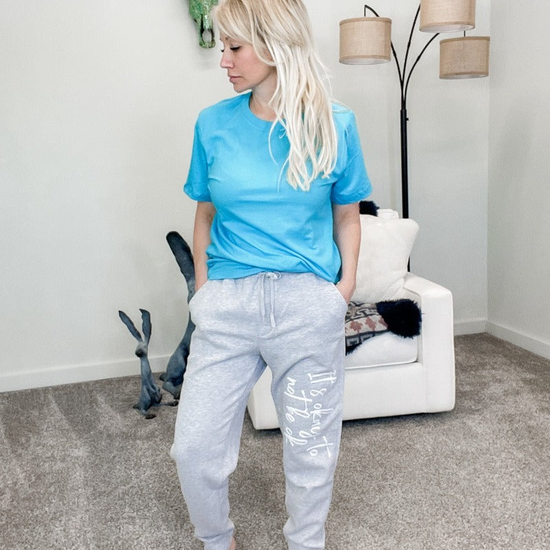 Okay Not Ok Heather Grey Sweatpants - Google SEO Result