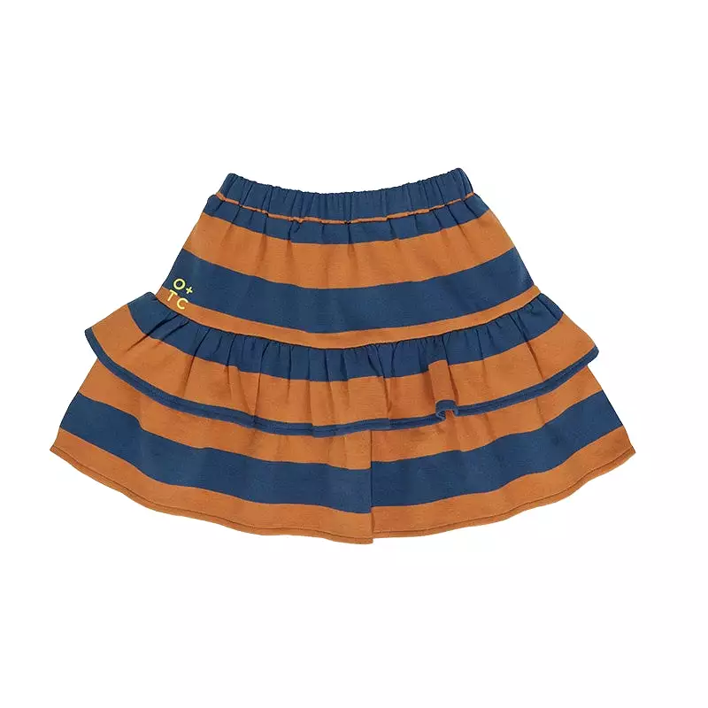 Olive Captain Abby Skirt - Rugby Stripe