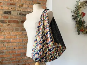 Origami bag | Market bag | Seigaiha x Sensu | Handmade