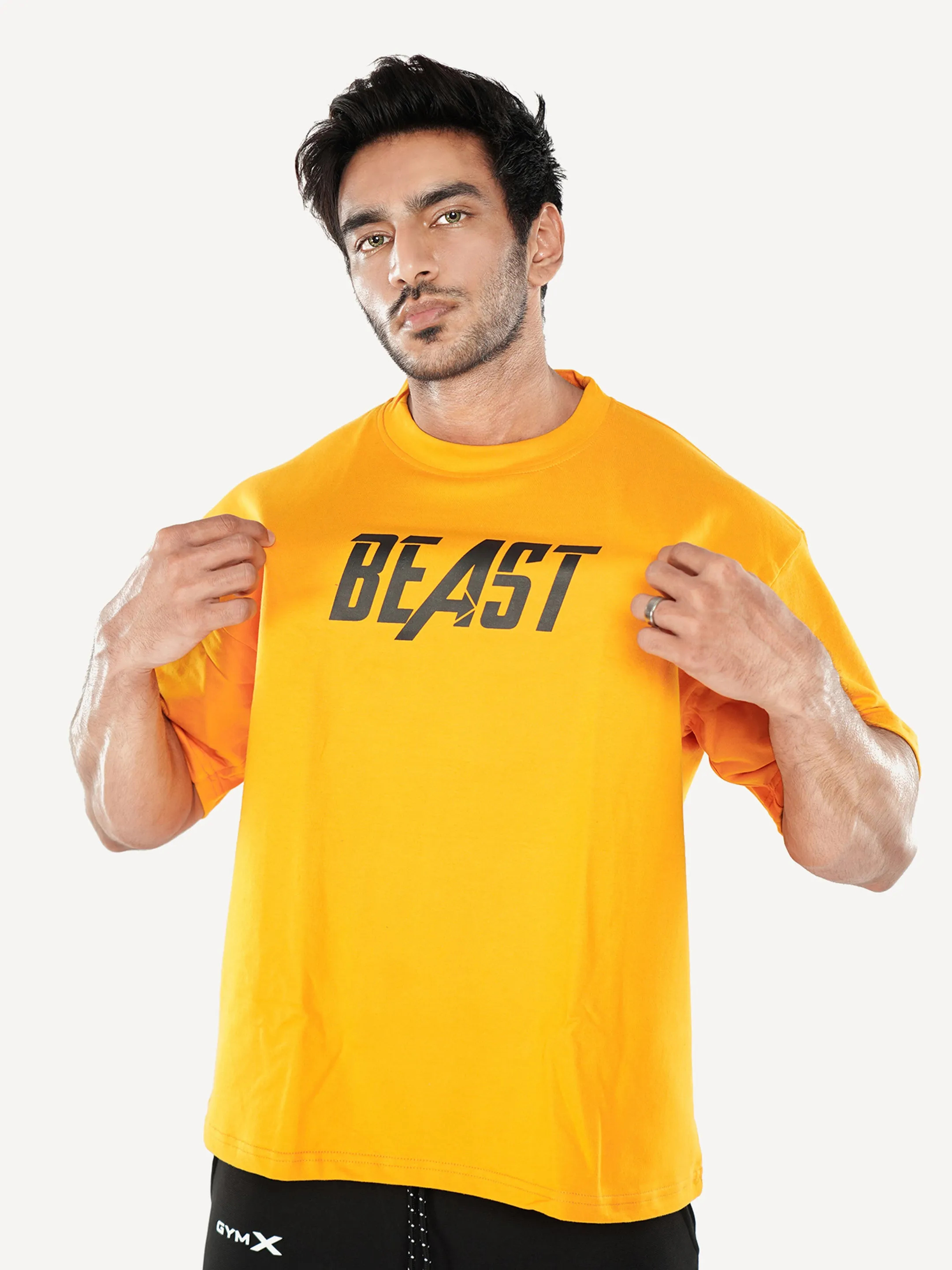 Oversized Yellow Gym Shirt on Sale - Beast Theme