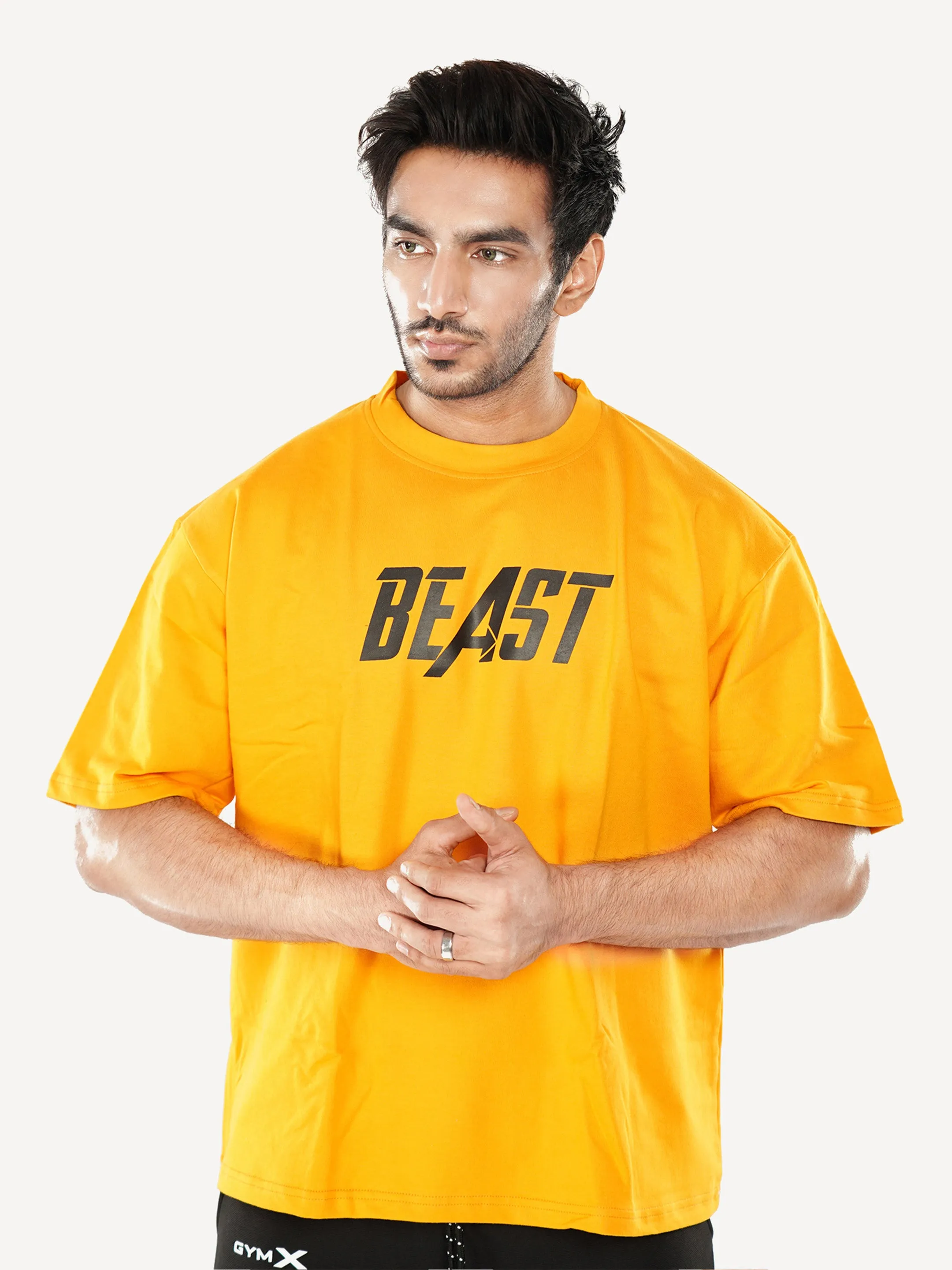 Oversized Yellow Gym Shirt on Sale - Beast Theme