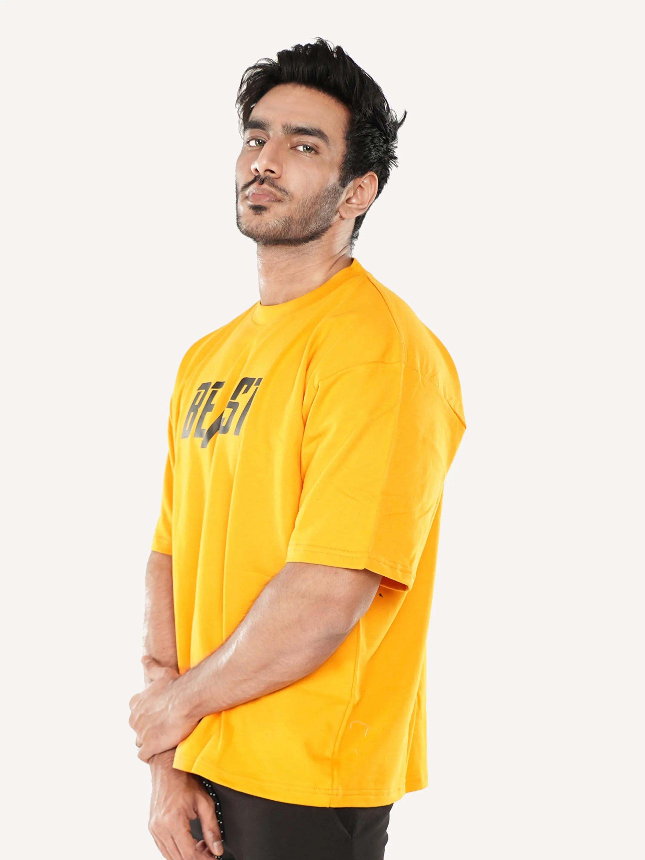 Oversized Yellow Gym Shirt on Sale - Beast Theme