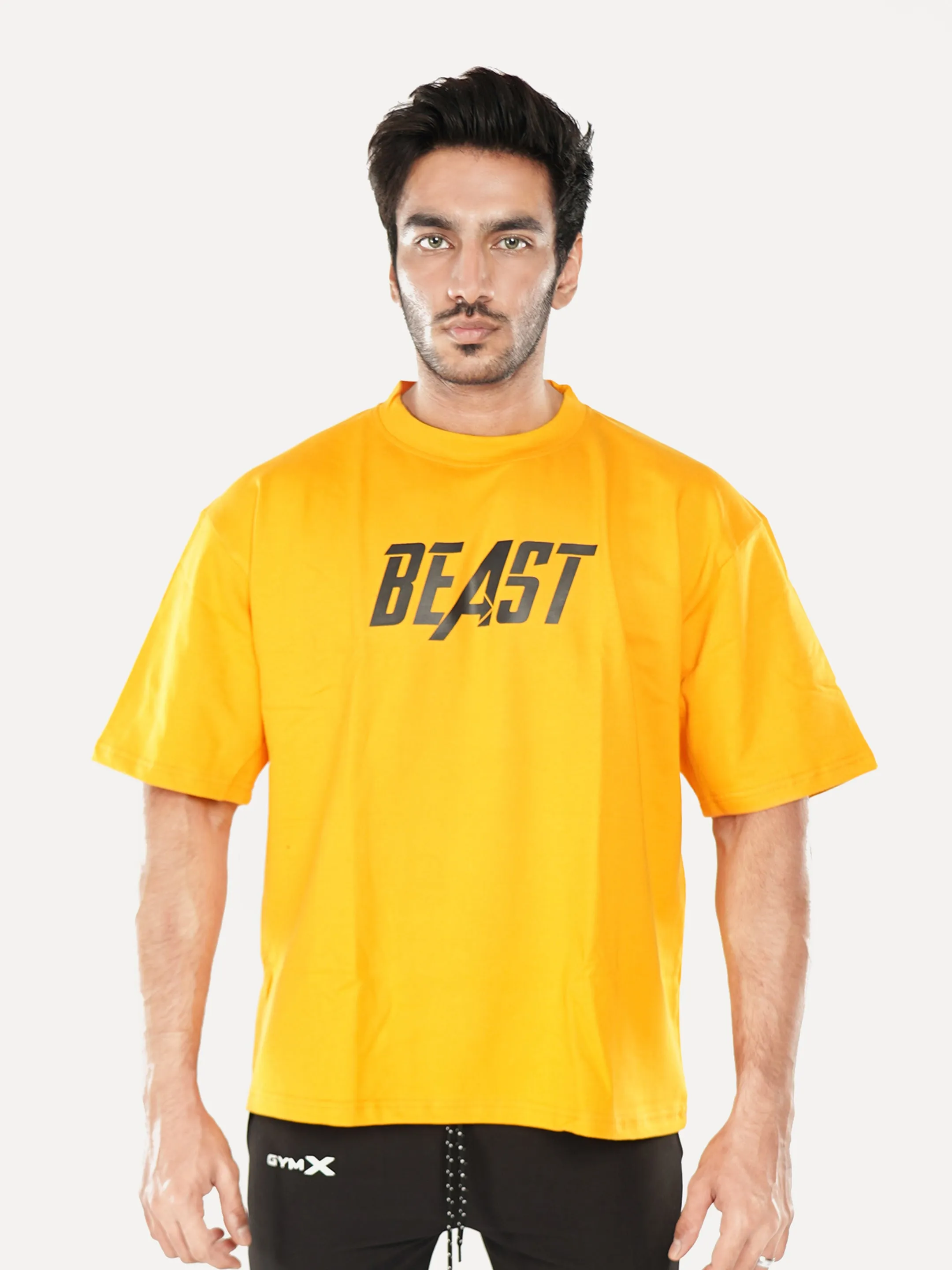 Oversized Yellow Gym Shirt on Sale - Beast Theme