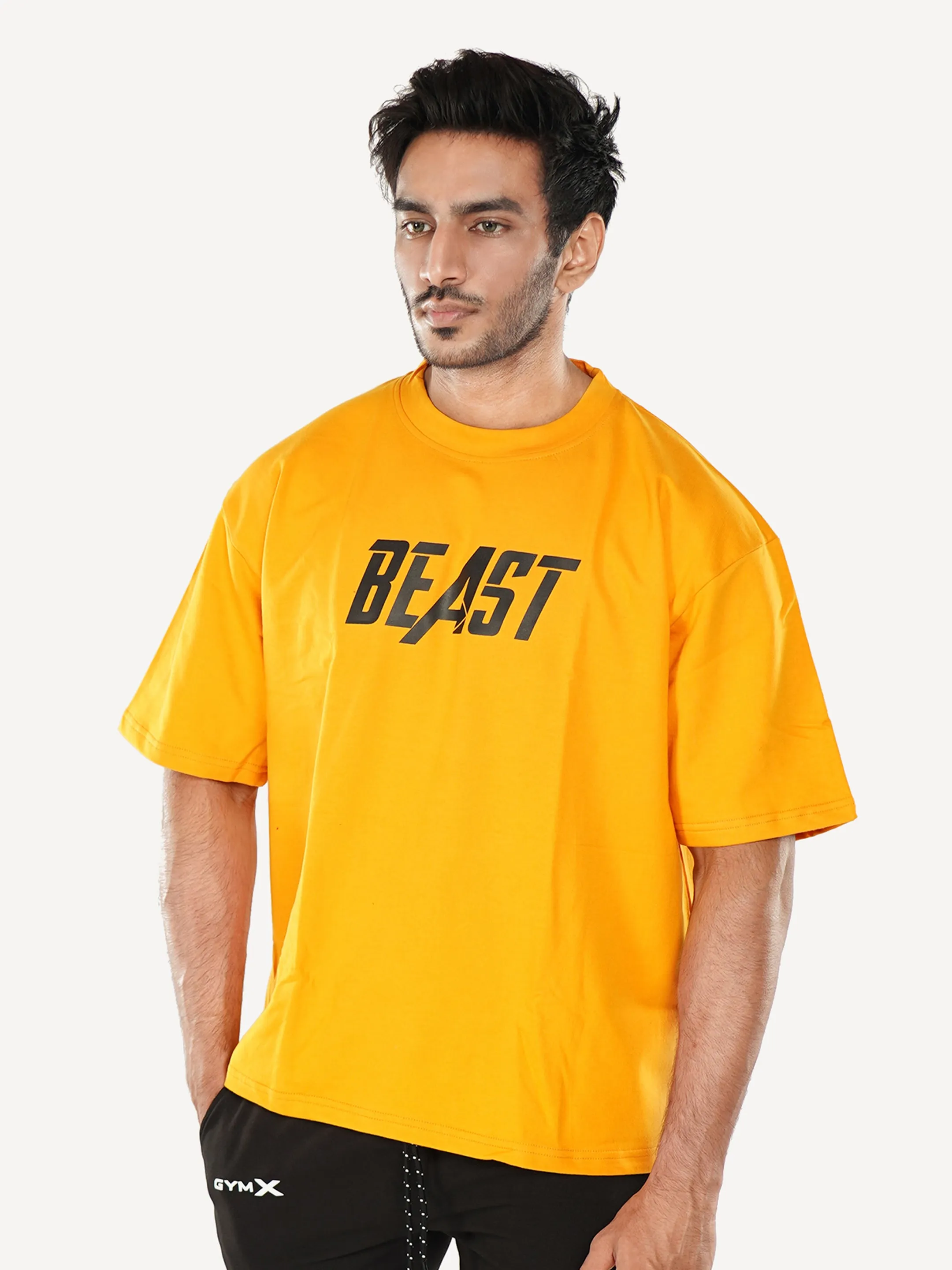 Oversized Yellow Gym Shirt on Sale - Beast Theme