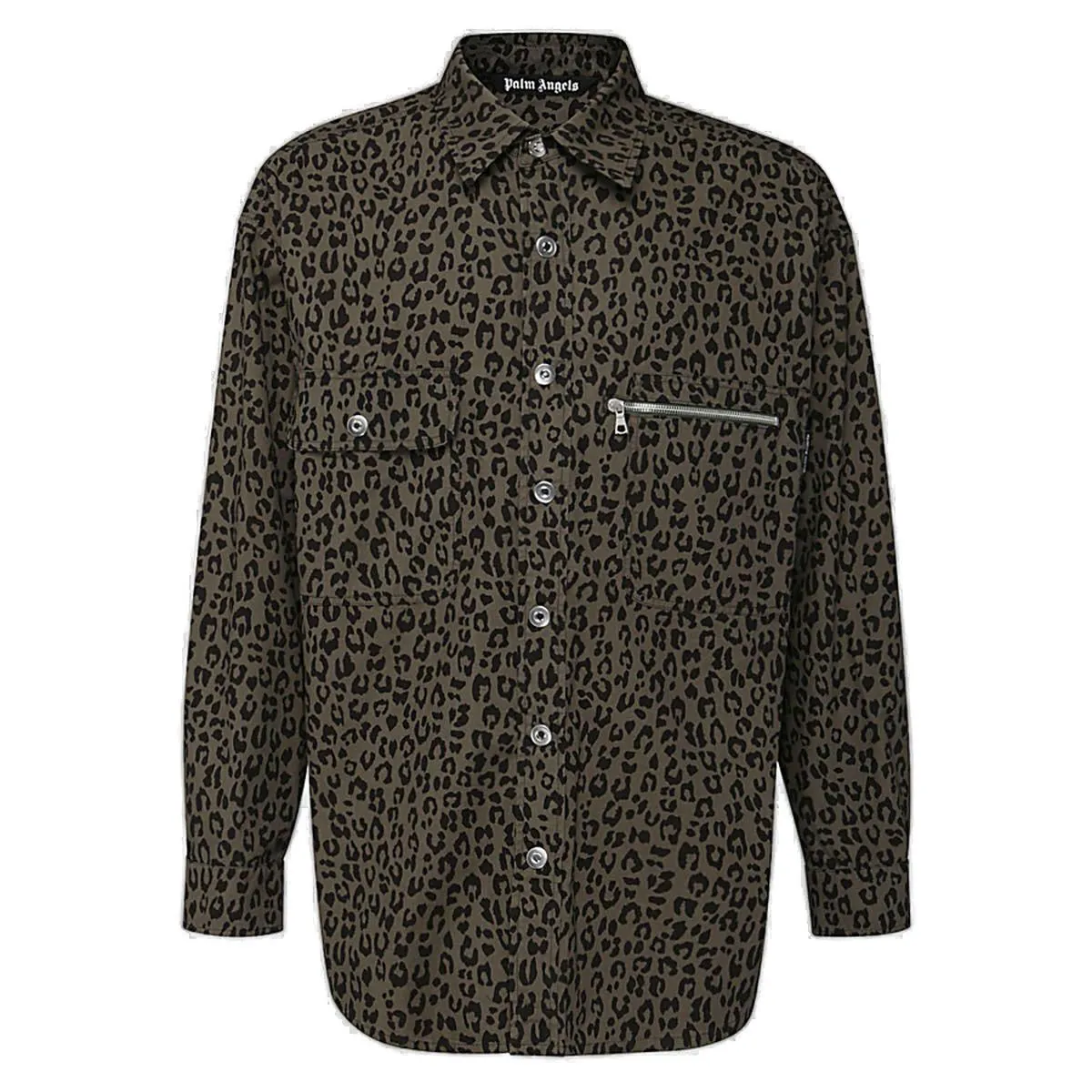 Palm Angels Buttoned Shirt Logo Print