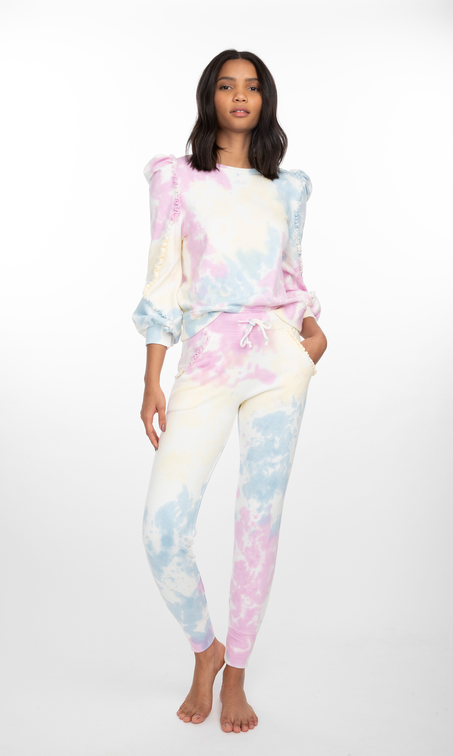 Pastel tie dye Kate sweatpants for Generation Love