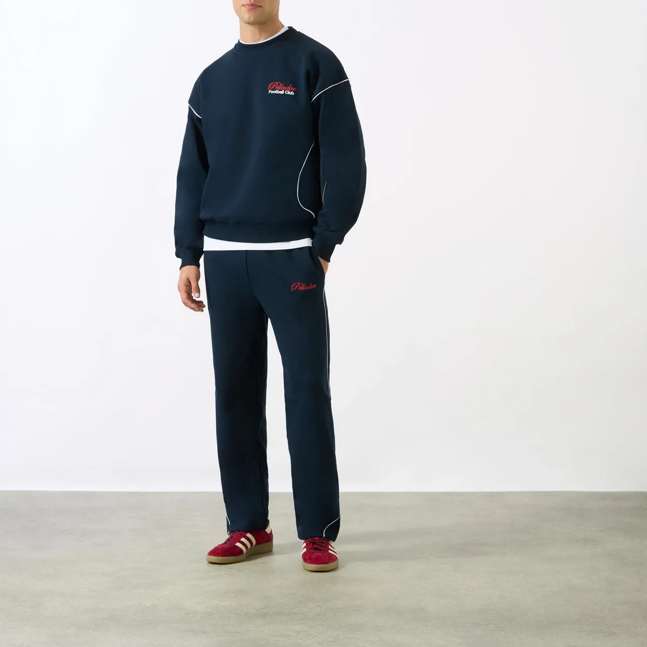 PELLADOR Navy Logo Drawstring Sweatpants