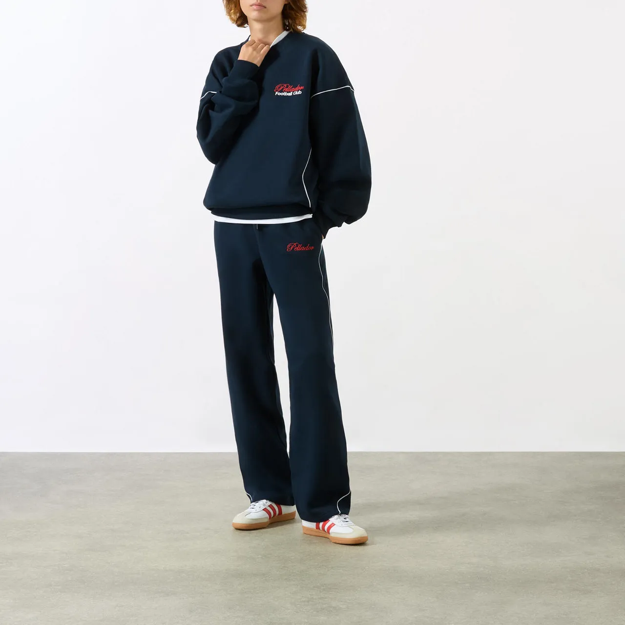 PELLADOR Navy Logo Drawstring Sweatpants